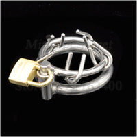 Cage de Chasteté Métal Cockring
