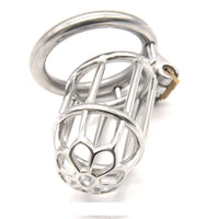 cage chastete acier torture cadenas