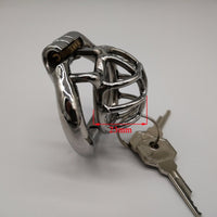 Cage de Chasteté Métal pour pénis de 2 à 3 cm