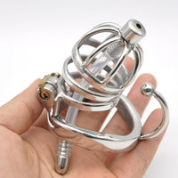 Cage de Chasteté Métal pour pénis de 4 à 6 cm