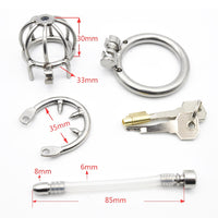 Cage de Chasteté Urètre pour pénis entre 3 et 4 cm