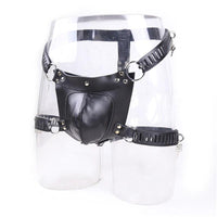 ceinture de chasteté homme cuir noir