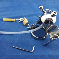 Cage de Chasteté Métal Pénis de 5,5 à 6,5 cm