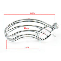 cage de chastete metal grande taille dimensions