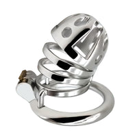 Cage a penis courte en acier inox