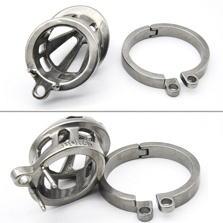 Cage de Chasteté métal  pour pénis de 8 à 9 cm