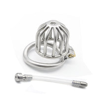 Cage de chasteté Métal Uréthral Verrouillage Furtif 4,5 et 5,5 cm