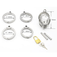 Cage de Chasteté métal pour pénis de 8 à 9 cm