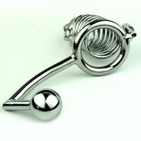 cage de chasteté plug anal métal