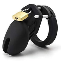 cage chasteté homme silicone noir