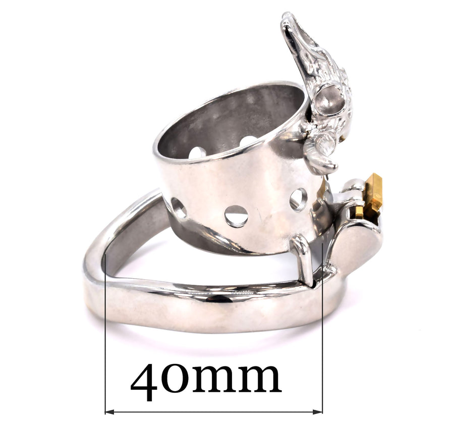 L-anneau de 40 mm-Cage De Chasteté Pour Homme, En Métal, Pour