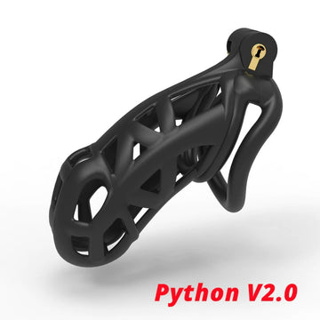 Cage de Chasteté Plastique  Python 5 à 10 cm