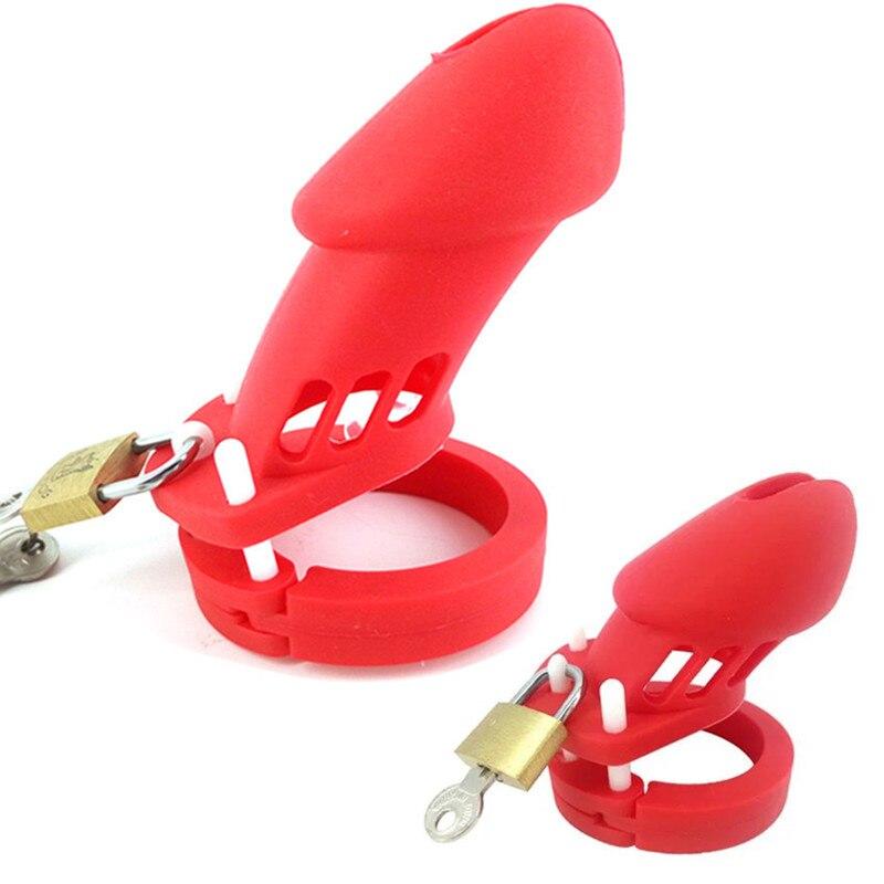cage chastete silicone mou deux tailles